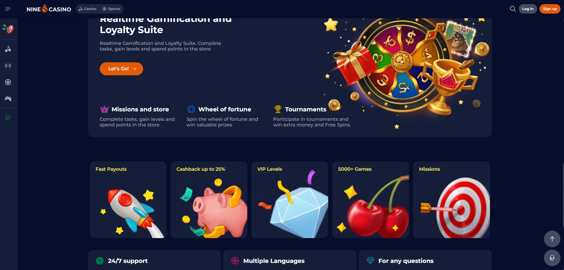Nine Casino Spiele