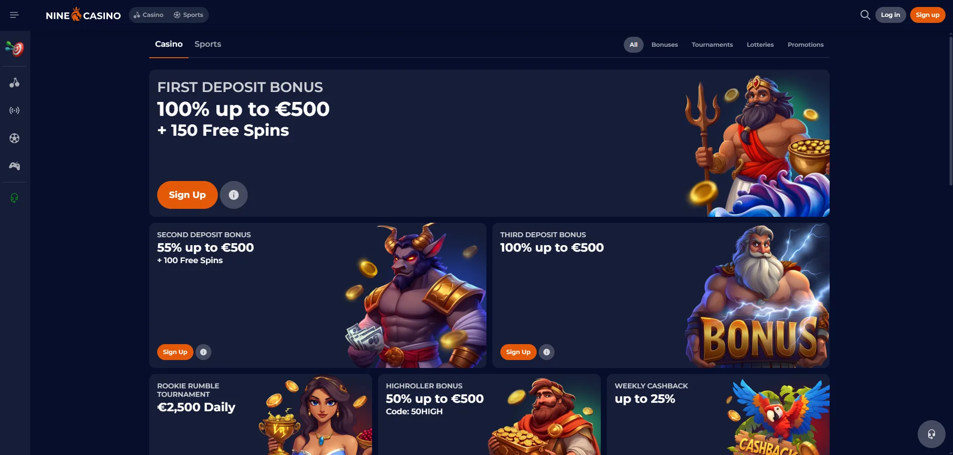 Nine Casino Bonus